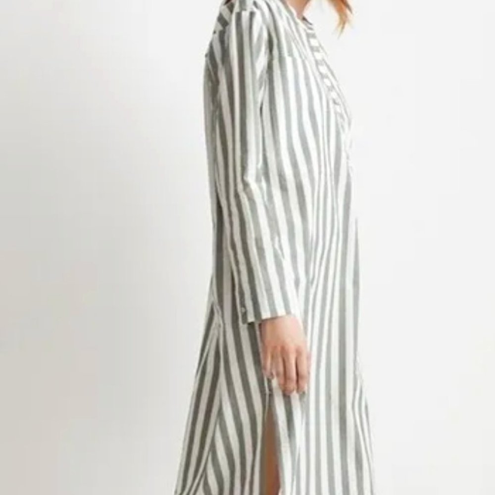 NEW Madewell Oversized Poplin Buttondown Midi Dress